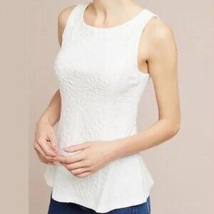 9-Hi5 at Anthropologie STCL Textured Sleeveless Round Neck Top